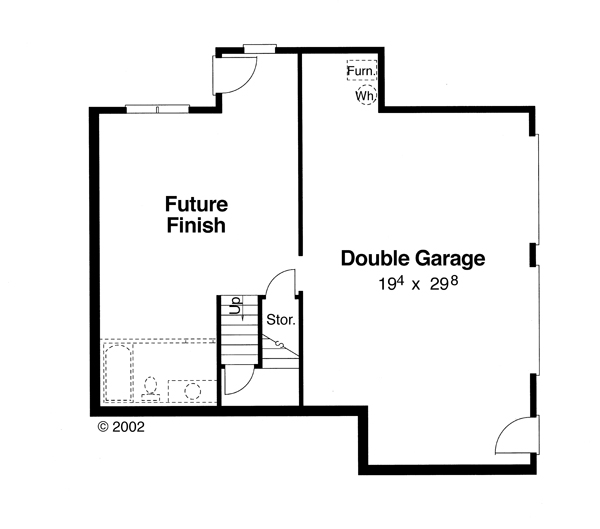 Lower Level image of Whipporwill House Plan